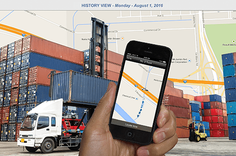 vehicle tracking app on smart phone