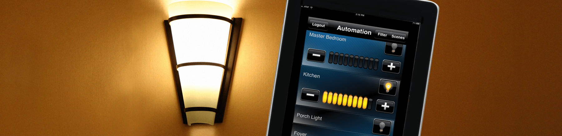 lighting control app on phone